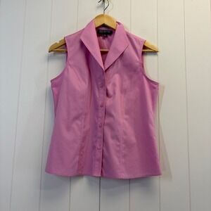 Jones New York Career Sleeveless Tank Top Women Size 6P Preppy Professional Chic